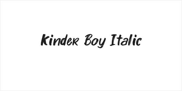 Kinder Boy Italic Logo