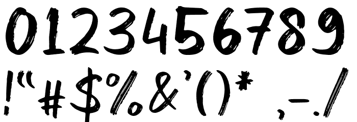 Kinder Boy Regular Font OTHER CHARS