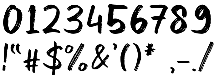 Kinder Boy Regular Font OTHER CHARS