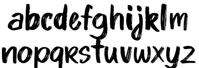 Kinder Boy Regular Font LOWERCASE