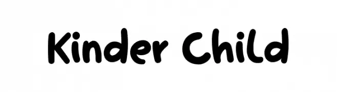 Kinder Child  フリーフォントのダウンロード