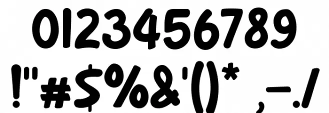 Kinder Child Font OTHER CHARS