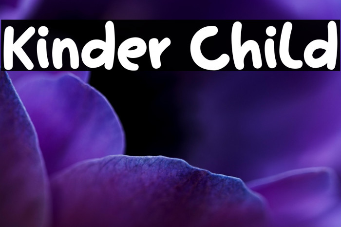 Kinder Child Example 1