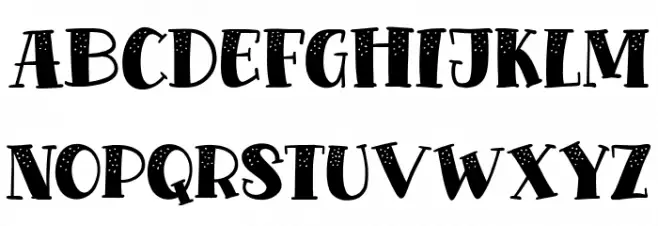 Kinder Cold Font UPPERCASE