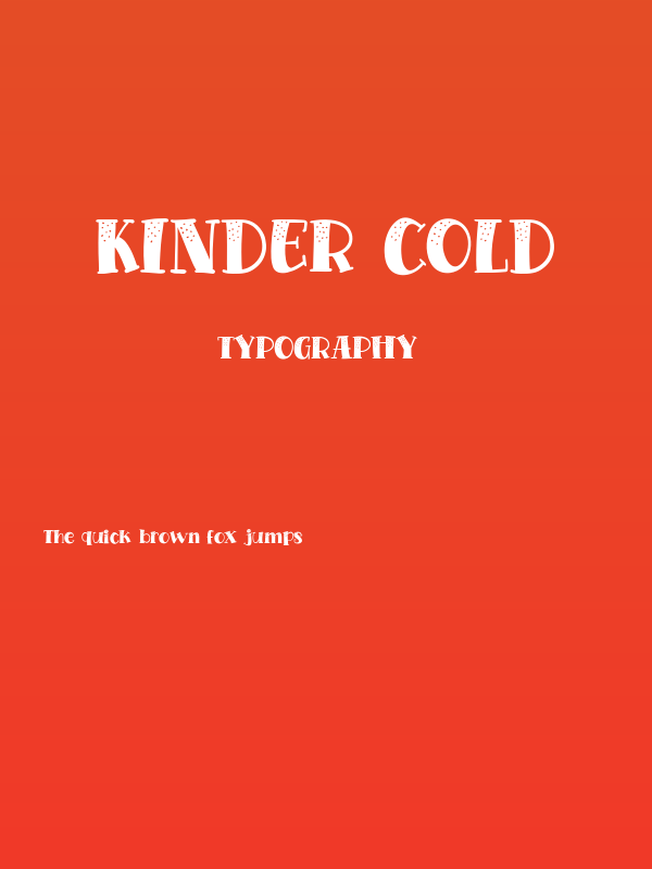 Kinder Cold Poster