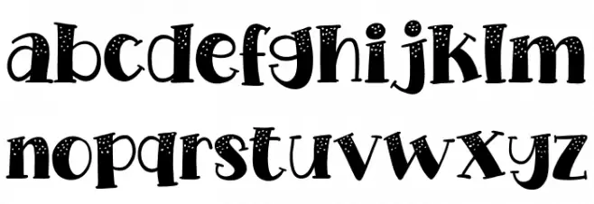 Kinder Cold Font LOWERCASE