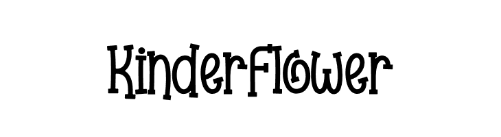 Kinder Flower  Frei Schriftart Herunterladen