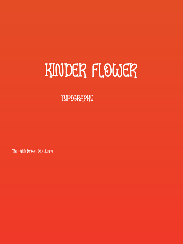 Kinder Flower Poster