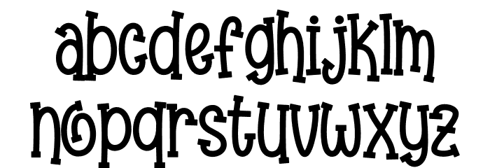 Kinder Flower Font LOWERCASE