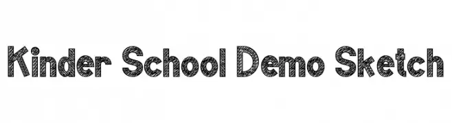 Kinder School Demo Sketch  baixar fontes gratis