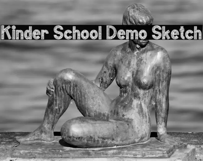 Kinder School Demo Sketch Font examples