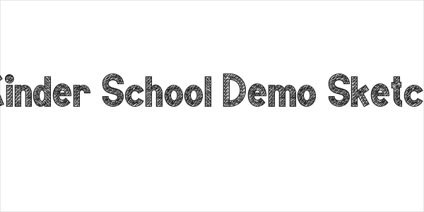 Kinder School Demo Sketch Logo
