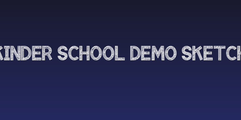 Kinder School Demo Sketch Social Header