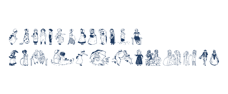 Kinder-Vignetten Lowercase