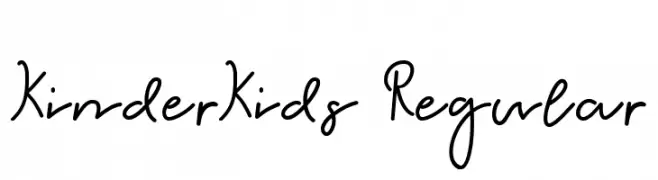 KinderKids Regular  नि: शुल्क फ़ॉन्ट्स डाउनलोड