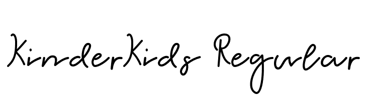 KinderKids-Regular  font caratteri gratis