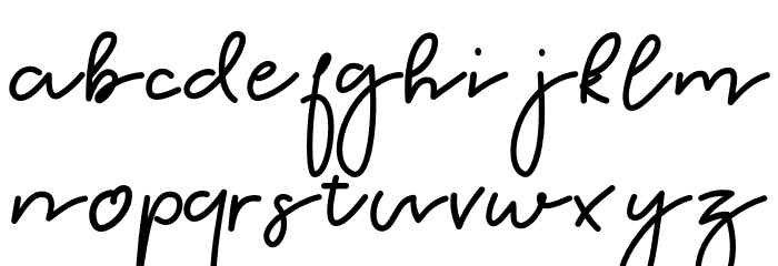 KinderKids-Regular Font LOWERCASE