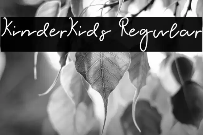KinderKids Regular Font examples