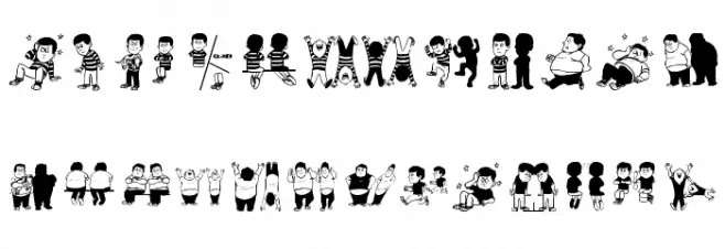 KinderKinderAbsurdo Schriftart Groß