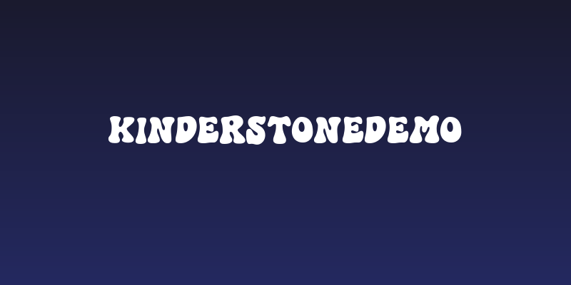 KinderStoneDemo Social Header