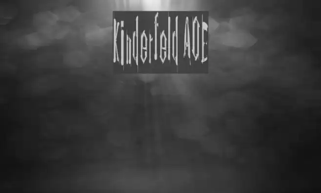 Kinderfeld AOE Font examples
