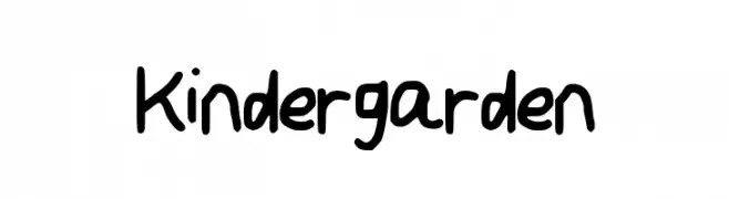 Kindergarden  Frei Schriftart Herunterladen