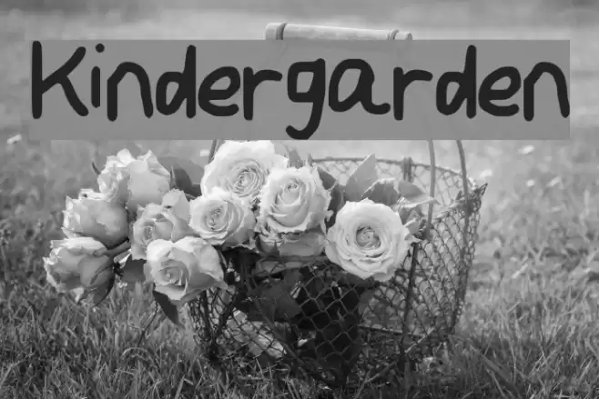 Kindergarden Font examples