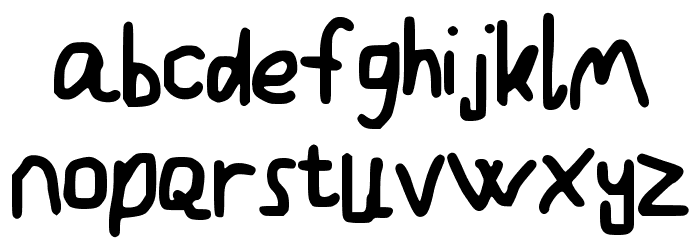 Kindergarden Font LOWERCASE