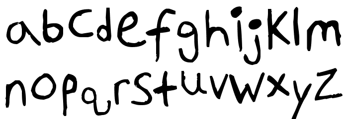 Kindergarten Cam Font LOWERCASE