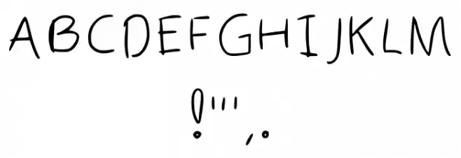 Kindergarten Regular Font OTHER CHARS