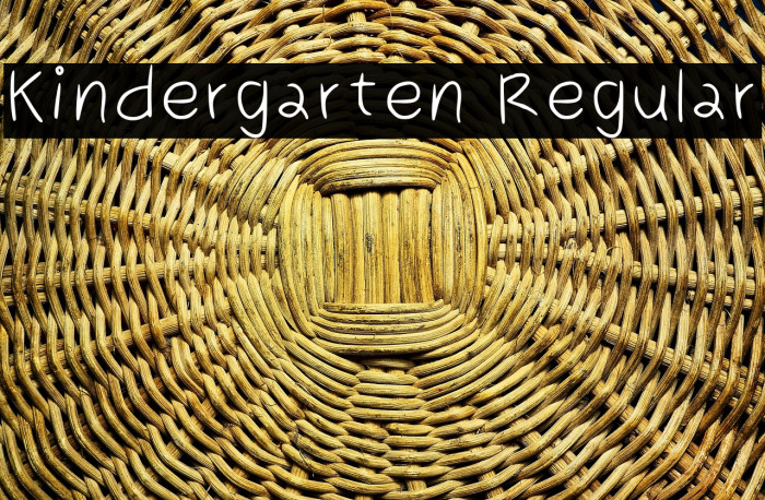 Kindergarten Regular Example 2