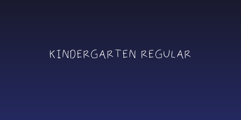 Kindergarten Regular Social Header