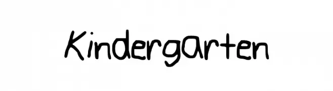 Kindergarten  Frei Schriftart Herunterladen