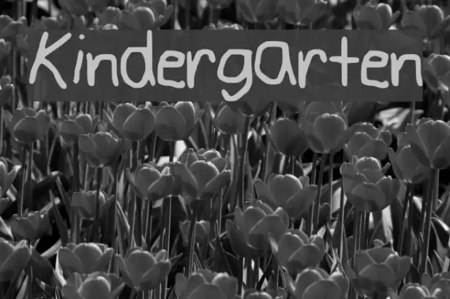 Kindergarten Font examples