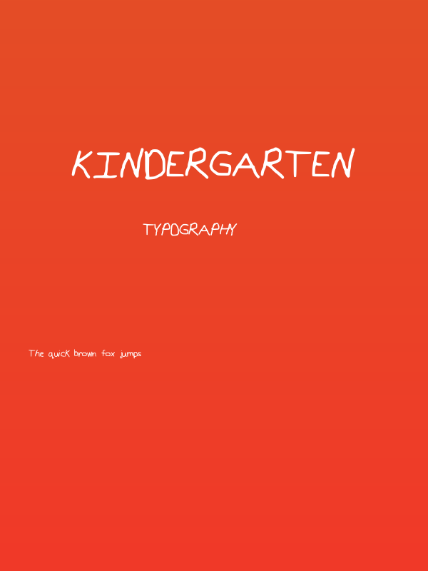 Kindergarten Poster