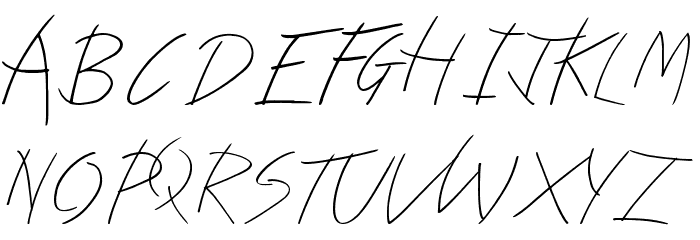 Kindergarten Font UPPERCASE