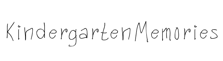 KindergartenMemories  Free Fonts Download