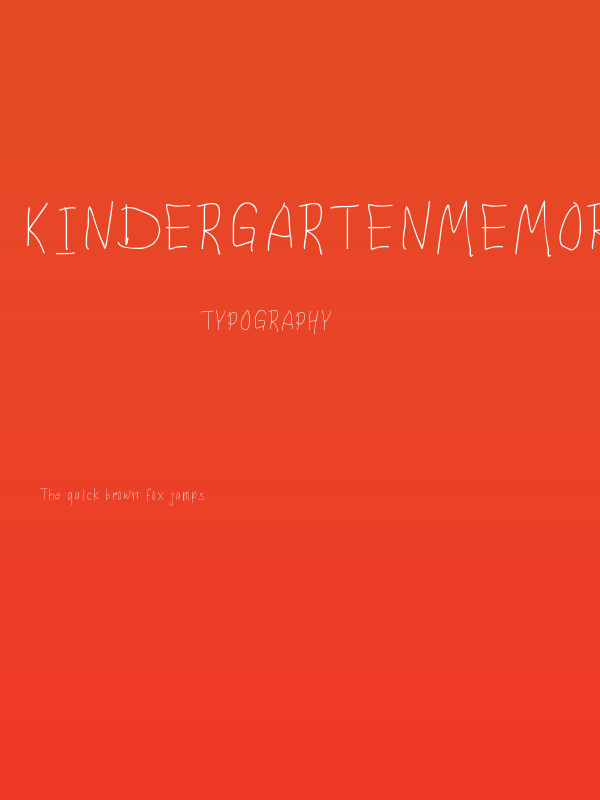 KindergartenMemories Poster
