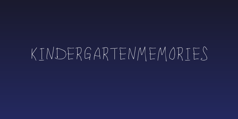 KindergartenMemories Social Header
