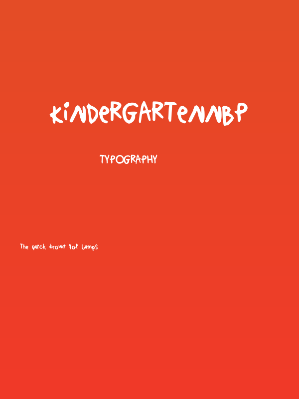 KindergartenNBP Poster