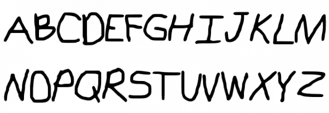 Kindergarten Font Litere mari