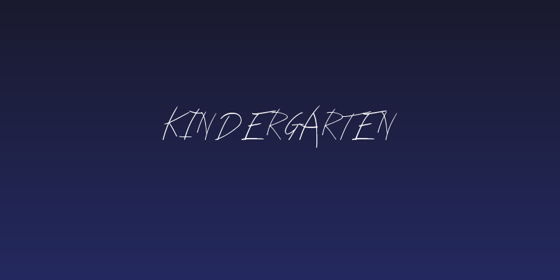 Kindergarten Social Header