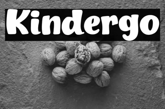 Kindergo फ़ॉन्ट examples