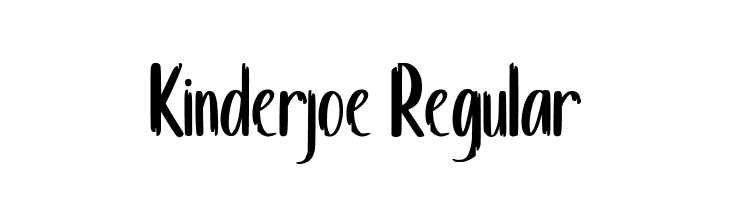 Kinderjoe Regular  Free Fonts Download