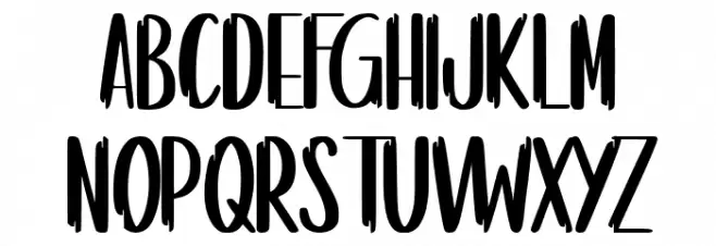 Kinderjoe Regular Font Litere mari