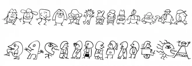 Kinderkram خط أحرف كبيرة