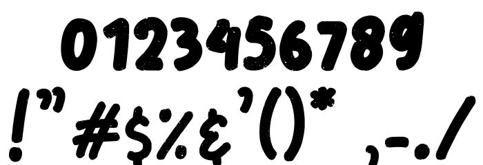 Kinderland Regular Font Alte caractere