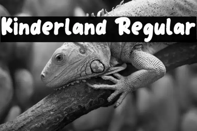 Kinderland Regular Font examples