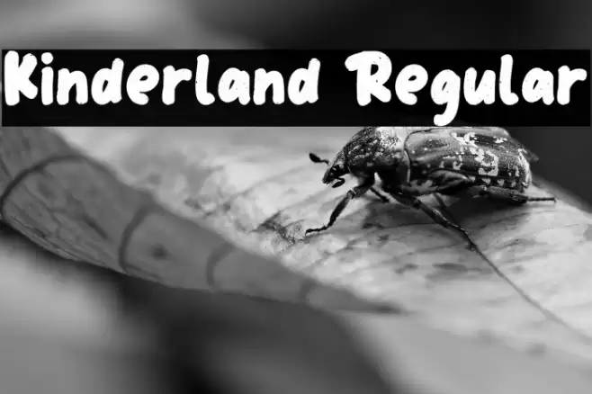 Kinderland Regular Font examples