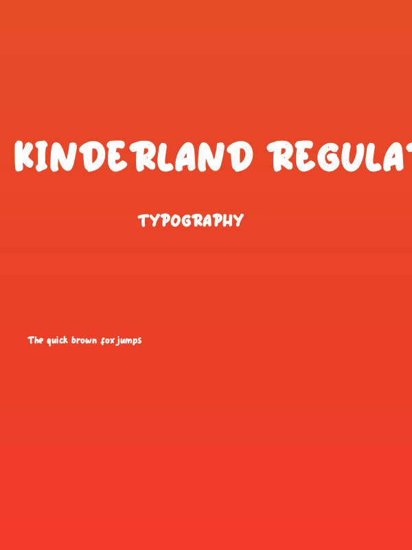 Kinderland Regular Poster